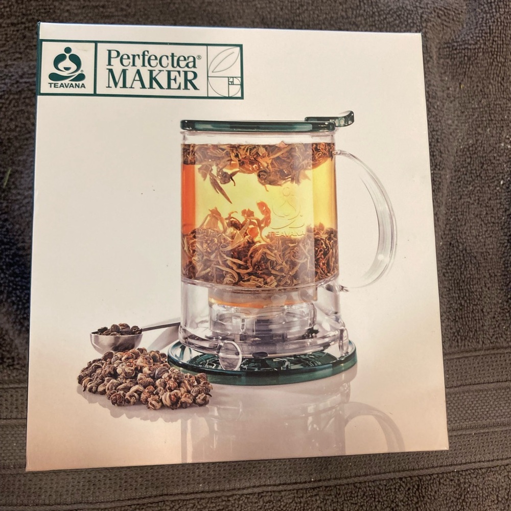 Teavana Perfectea Maker Glass Tea Infuser - Green and Clear